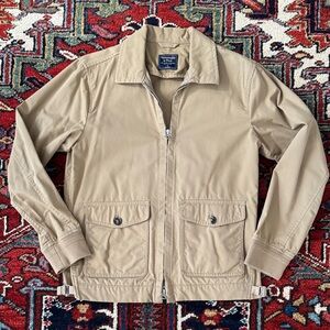 Abercrombie & Fitch Men's Tan Bomber Harrington Jacket Small
